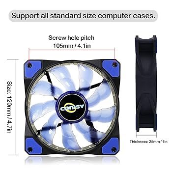 Set de 2 Abanicos Conisy RGB - Imagen 3