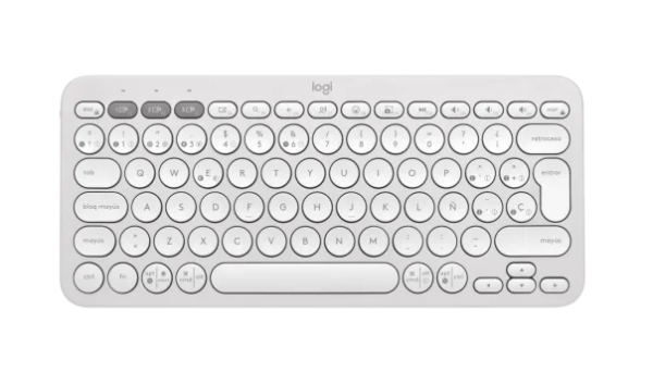 TECLADO LOGITECH PEBBLE KEYS 2 K380S BLANCO