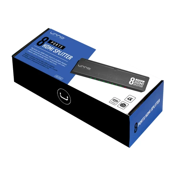 Splitter HDMI 8 puertos 4K Unno HB1206BK - Imagen 3