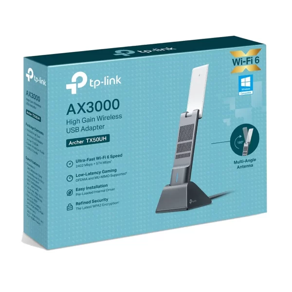 Adaptador USB inalámbrico TP-Link Archer TX50UH