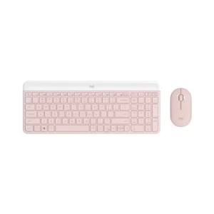 Teclado y Mouse Logitech MK470 Slim Combo Rosa
