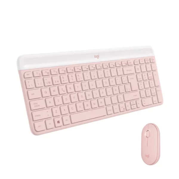 Teclado y Mouse Logitech MK470 Slim Combo Rosa - Imagen 2
