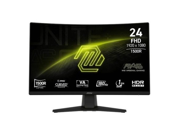 Monitor 23.6" MSI curvo 242C 1920x1080p 180hz HDMI DP