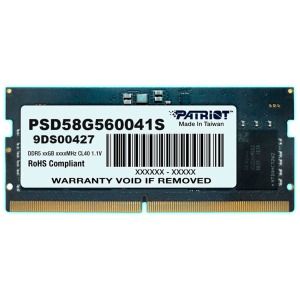Memoria ram 8GB DDR5 5600Mhz Patriot sodimm 9DS00427