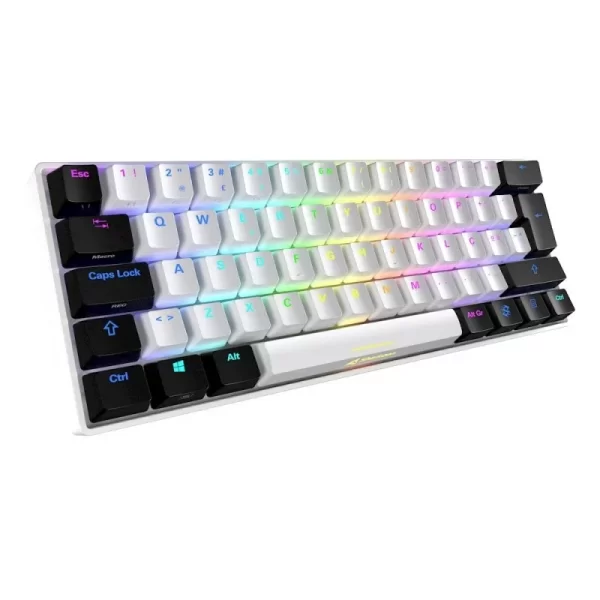 TECLADO GAMING SHARKOON SKILLER SGK3 MECANICO USB INGLES WHITE