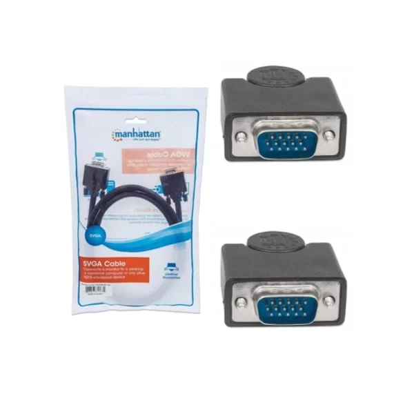 Cable VGA M/M  1.8m 6pies Manhattan  311731 - Imagen 2