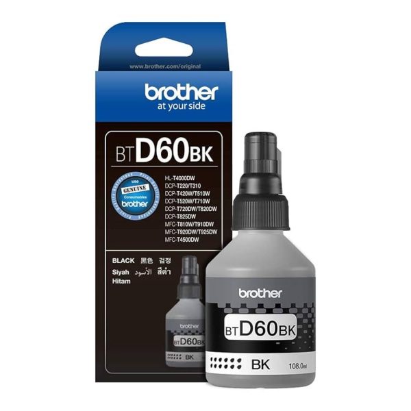 Botella de tinta alto rendimiento Negro BT5001BK BTD60BK