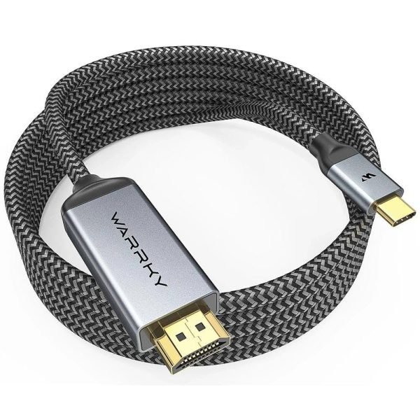 WARRKY USB-C a DisplayPort 4K 60Hz, 2K 144 Hz / 165 Hz / Thunderbolt 3 a DP 6.6 pies - Imagen 2
