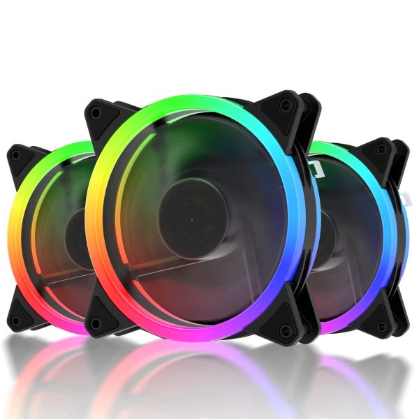 Ventilador UpHere 120 mm 3 pines RGB pack de 1 unidad