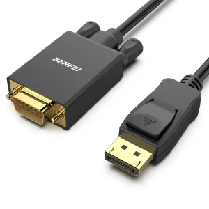 Cable DisplayPort a VGA Benfei DP a VGA 6 pies M/M Gold-Plated