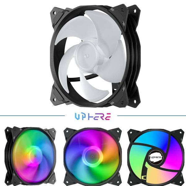 Ventilador UpHere 120 mm 3 pines RGB pack de 1 unidad - Imagen 2