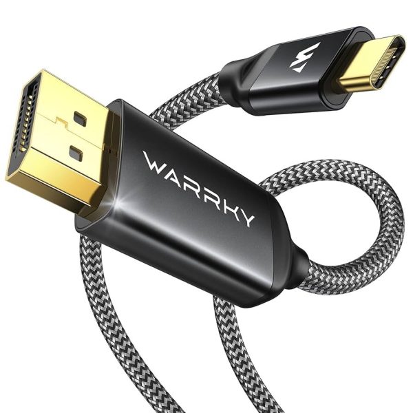 WARRKY USB-C a DisplayPort 4K 60Hz, 2K 144 Hz / 165 Hz / Thunderbolt 3 a DP 6.6 pies