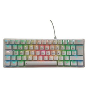 Teclado gaming Eagle Warrior alámbrico blanco KG-Y182