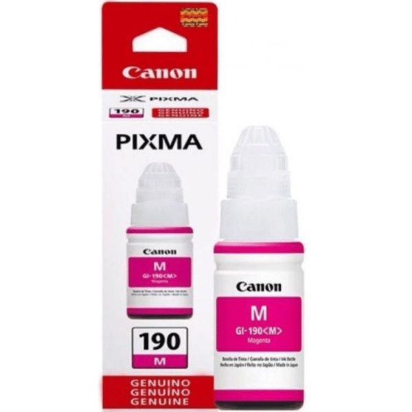 Botella tinta para impresora Canon 190 Magenta