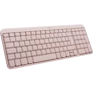 Teclado inalámbrico logitech K250 rosado