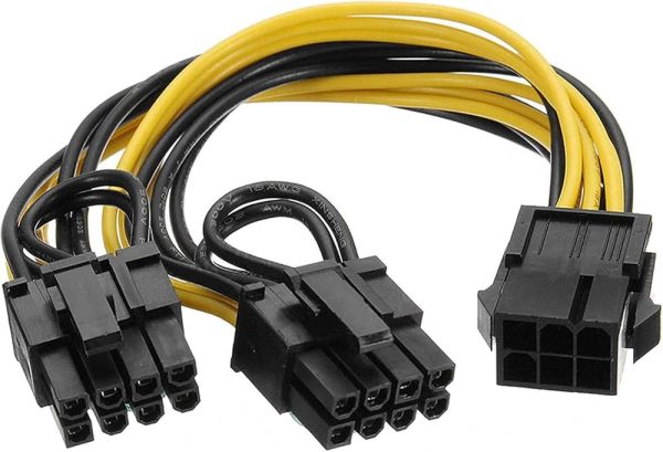 Adaptador cable pcie 6 pines a pcie 8 pines cable matters - Imagen 2