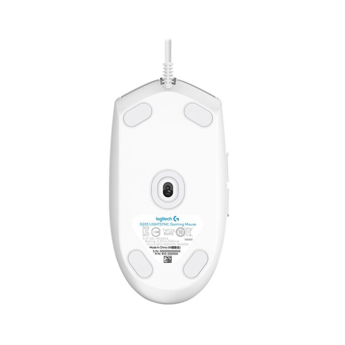 Mouse alámbrico Logitech G203 Blanco - Imagen 3