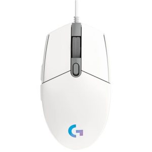 Mouse alámbrico Logitech G203 Blanco